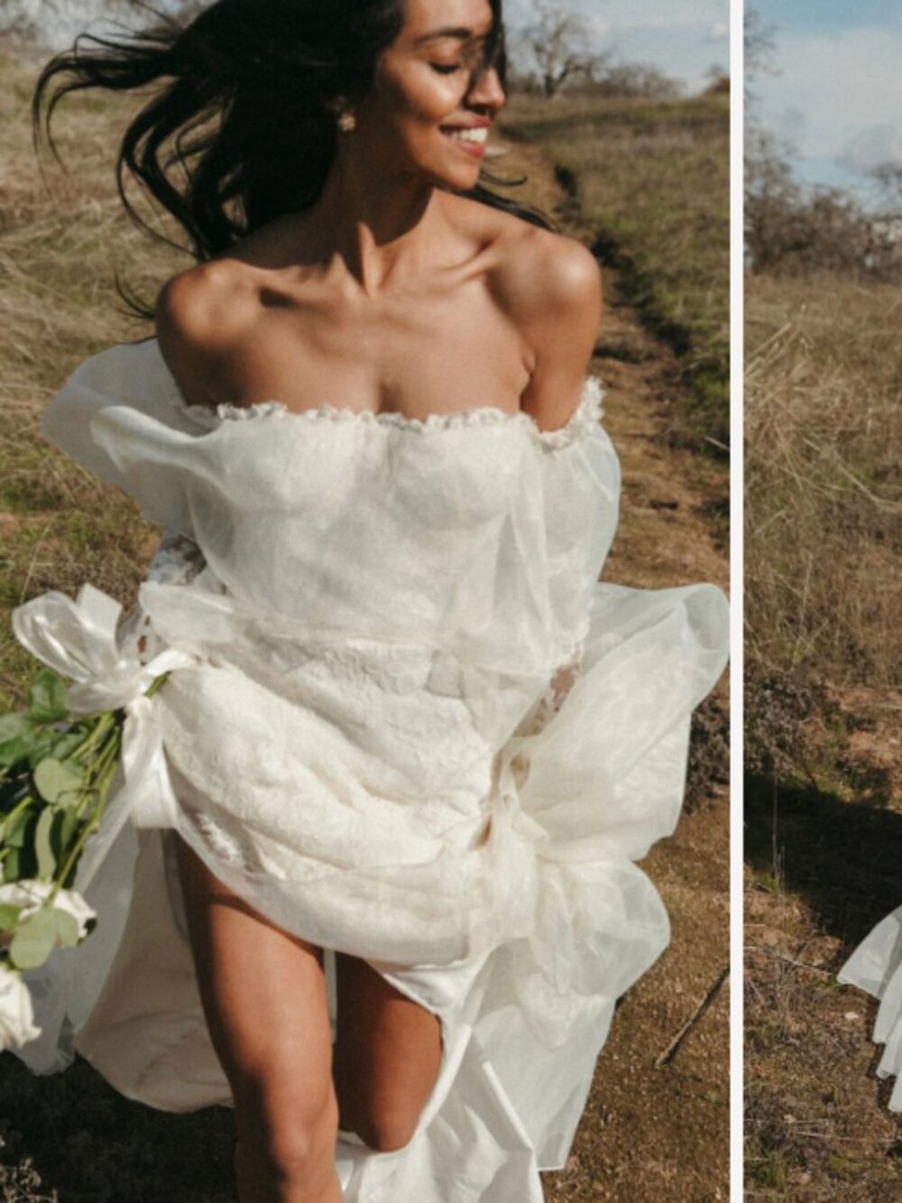 Daughters of Simone Emmaline dress with Elders organza overskirt. Size M/US 6-8.